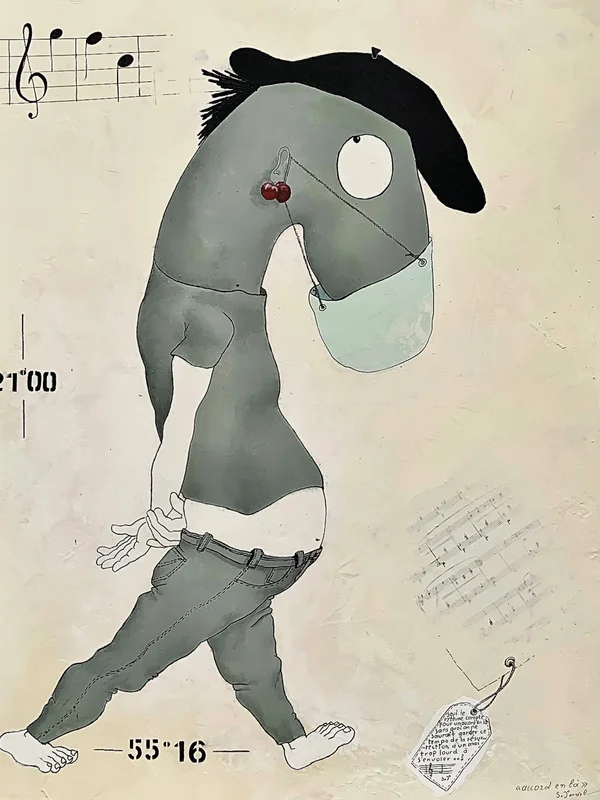 Stefan Jardel lisant son livre \