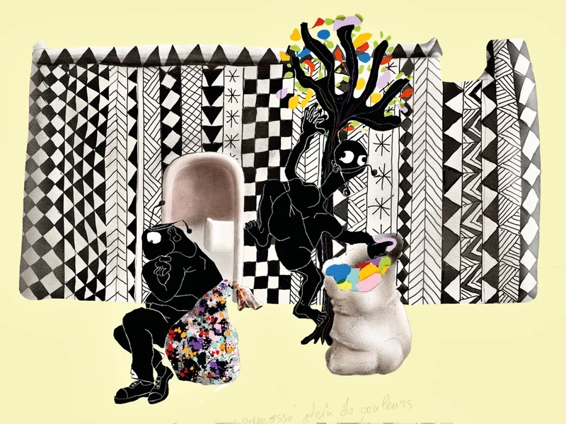 Une sculpture imposante de la série SUMO de Stefan Jardel, symbolisant la force et la zénitude.