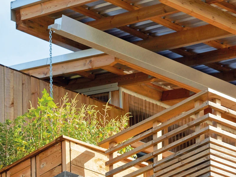 Vue panoramique depuis l'Habitat suspendu Réunion T2TX au coucher du soleil